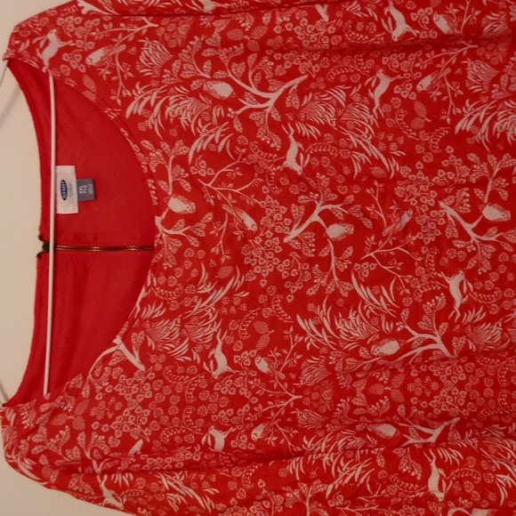 Old Navy red print dress - Picture 2 of 6